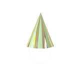 Load image into Gallery viewer, 6 Pack Green Gingham Paper Hat - 10cm x 16cm