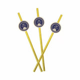 Load image into Gallery viewer, 8 Pack Eid Mubarak Paper Straws - 20cm x 0.6cm
