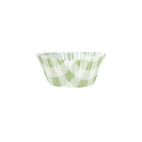 Load image into Gallery viewer, 25 Pack Green Gingham Cupcake Cup - 7cm x 3cm x 5cm