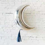 Load image into Gallery viewer, Silver Moon Foil Balloon