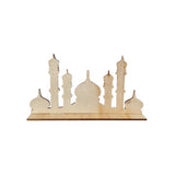 Load image into Gallery viewer, Eid Mubarak Wooden Table Decoration - 10cm
