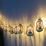 Load image into Gallery viewer, 10 Eid LED Oil Lamp Light Garland - 165cm