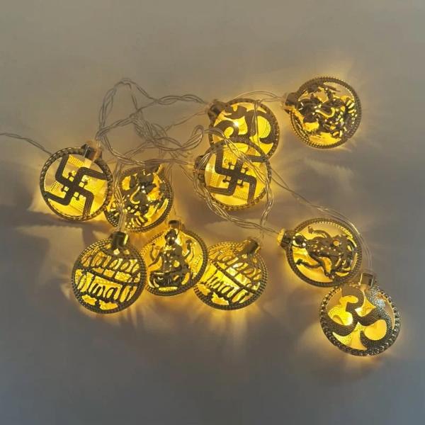 10 Diwali Diya Light String - 165cm