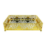 Load image into Gallery viewer, Eid Golden Rectangle Serving Tray - 30cm