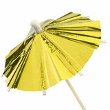 Load image into Gallery viewer, 10 Pack Gold Foil Umbrella Picks