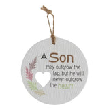 Load image into Gallery viewer, Ceramic Piece Of My Heart Son Hanging Plaque