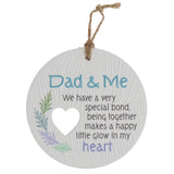 Load image into Gallery viewer, Ceramic Piece Of My Heart Dad & Me Hanging Plaque