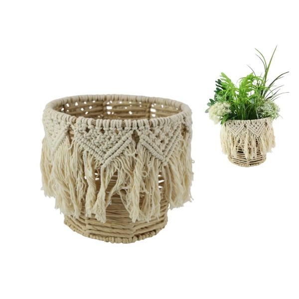 Macrame Pot Decor - 25cm