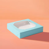 Load image into Gallery viewer, 5 Pack Large Pastel Blue Papyrus Scalloped Treat Box