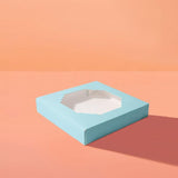 Load image into Gallery viewer, 5 Pack Medium Pastel Blue Papyrus Scalloped Treat Box