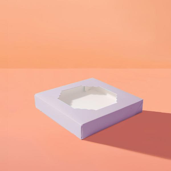 5 Pack Medium Pastel Lilac Papyrus Scalloped Treat Box