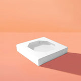 Load image into Gallery viewer, 5 Pack Medium White Scalloped Treat Box