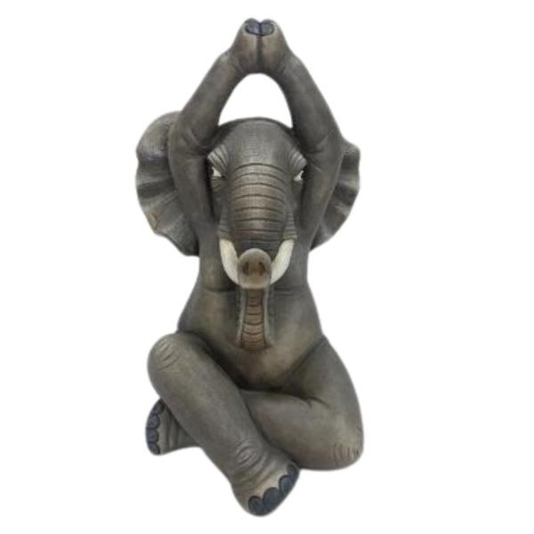 Yoga Elephant Garden Statue