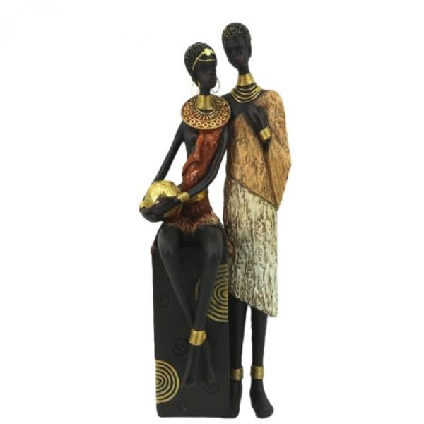 African Desktop Statue - 36cm