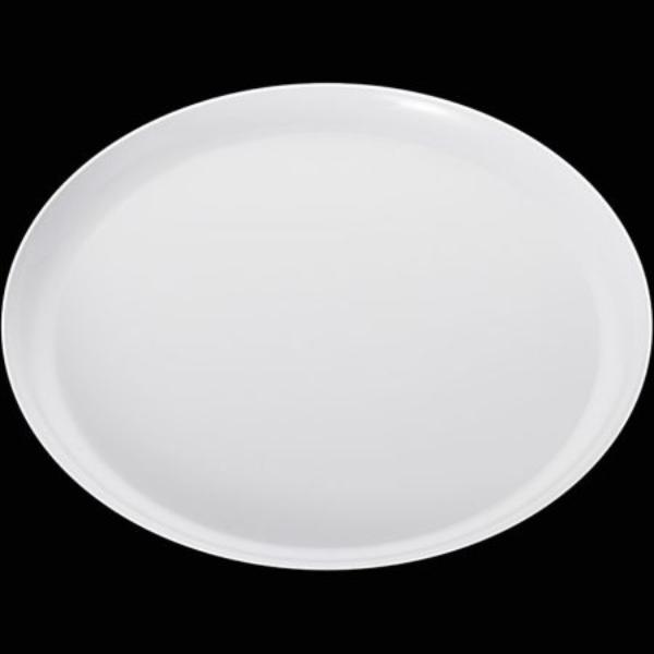 10 Pack White With Silver Rim Heavy Duty Plate - 21cm