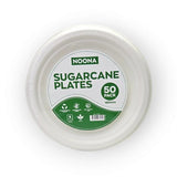 Load image into Gallery viewer, 50 Pack Sugar Cane Plates - 17cm
