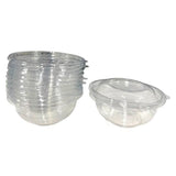 Load image into Gallery viewer, 12 Pack Clear Bowls With Lids - 12oz