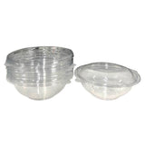 Load image into Gallery viewer, 12 Pack Clear Bowls With Lids - 24oz
