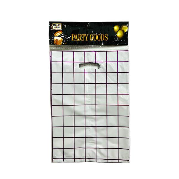 12 pack Assorted Strip Loot Bags - 17cm x 25cm