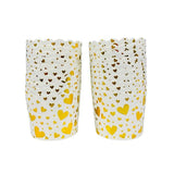 Load image into Gallery viewer, 20 Pack White With Gold Hearts Cupcake Cases