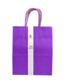 Load image into Gallery viewer, 5 Pack Purple Kraft Bag - 22cm x 28cm x 11cm
