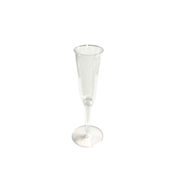 12 Pack Clear Reusable Champagne Flutes