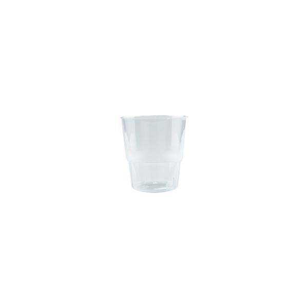 12 Pack Clear Reusable Juice Glass - 200ml
