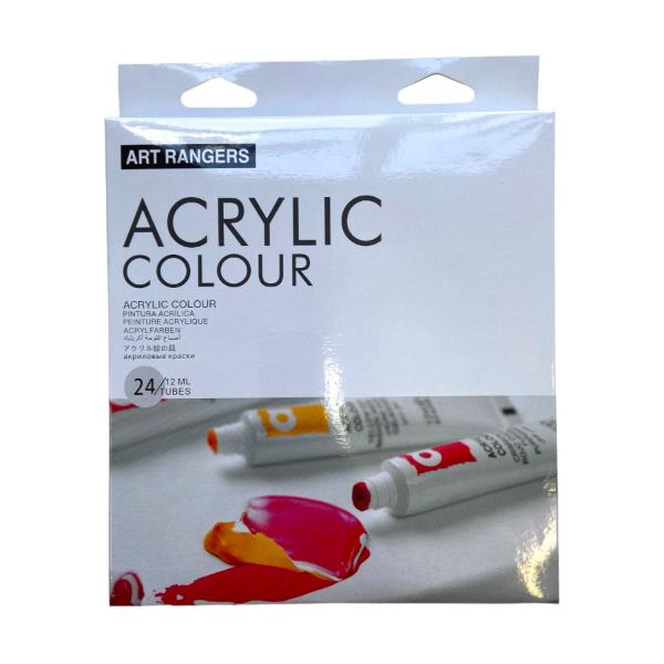 24 Pack Acrylic Colour Set - 12ml
