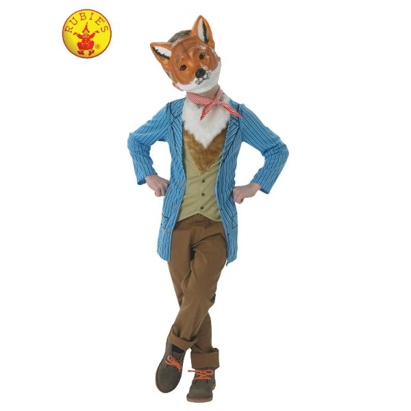 Delux Mr Fox Kids Costume - 9 - 10 Years