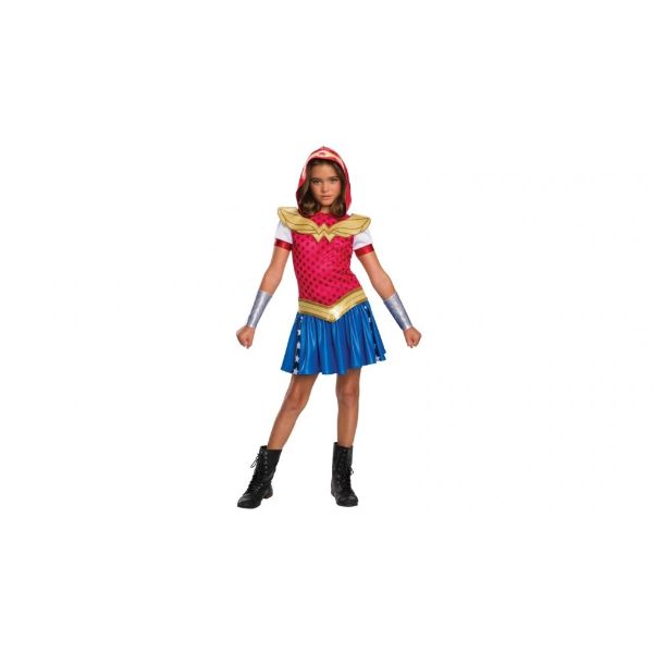 Wonder Women Hoodie Kids Costume - 6 - 8 Years