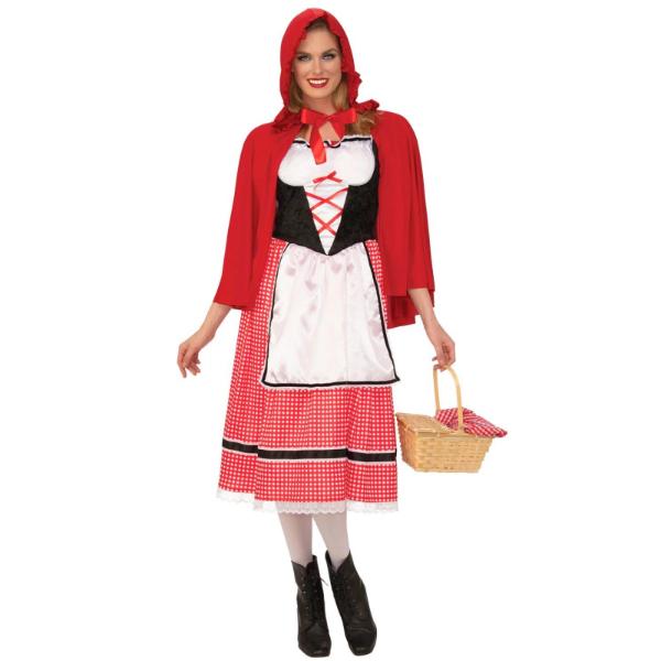 Adult Storybook Red Hiding Hood Ladies Costume - Large