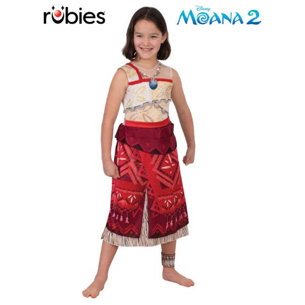 Deluxe Moana 2 Girls Costume - 3 - 5 Years