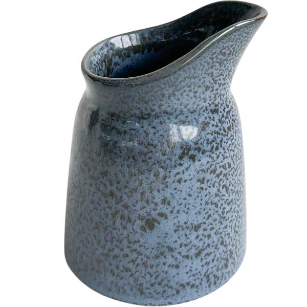 Grey Blue Ceramic Sauce Jug - 13cm x 9cm