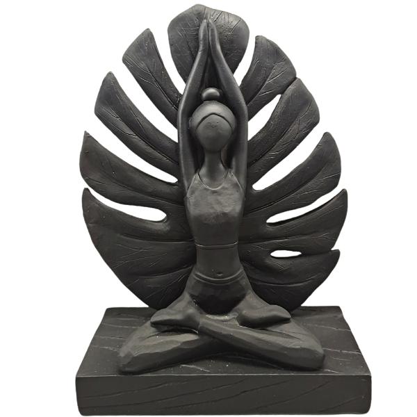 Black Dali Fern Figure - 15cm x 7cm x 21cm