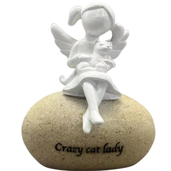 Crazy Cat Lady - 7cm x 4cm x 8cm
