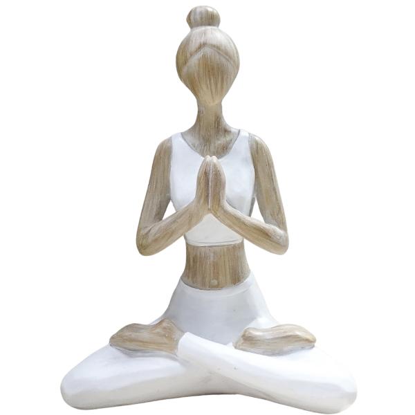 White Wood Yogini - 11cm x 15cm