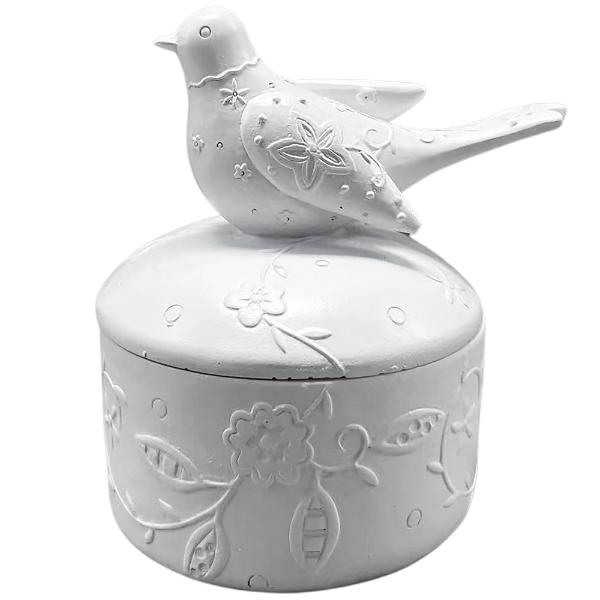 White Bird Box Trinket - 10cm x 13cm