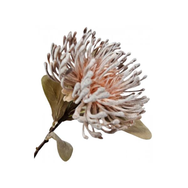 Brown Plastic Leucospermum - 13cm x 53cm x 13cm