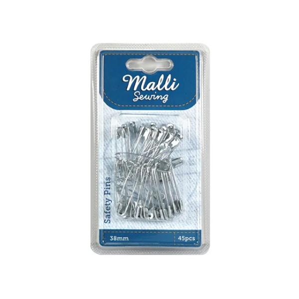 Assorted Silver Safety Pins