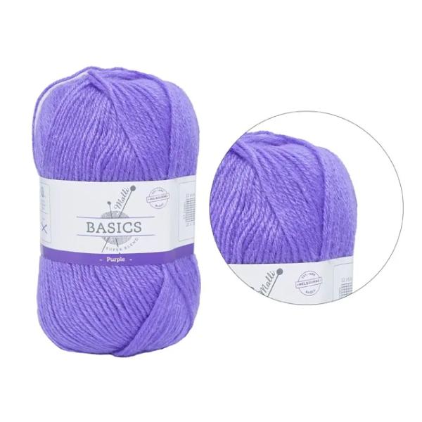 Purple Super Blend Basic Yarn - 100g