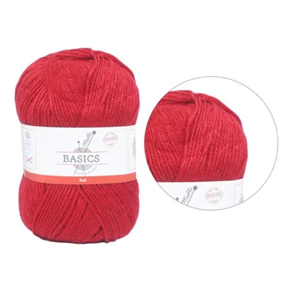 Red Super Blend Basic Yarn - 100g