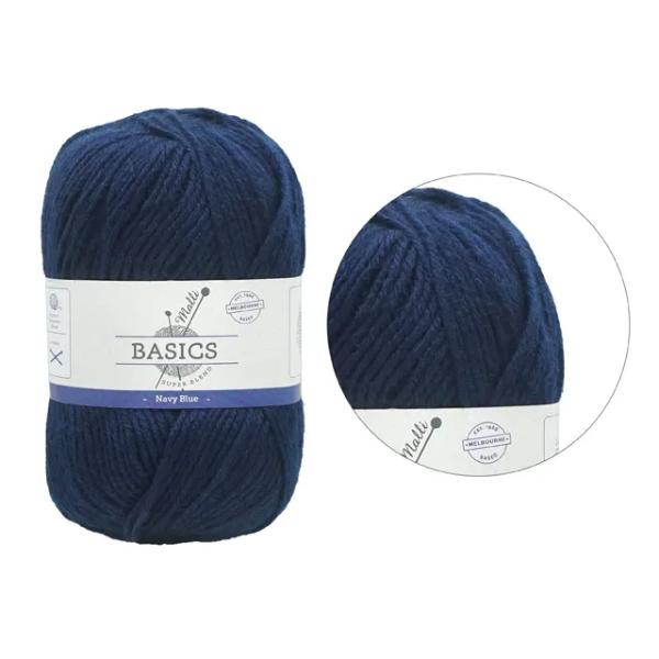 Navy Super Blend Basic Yarn - 100g
