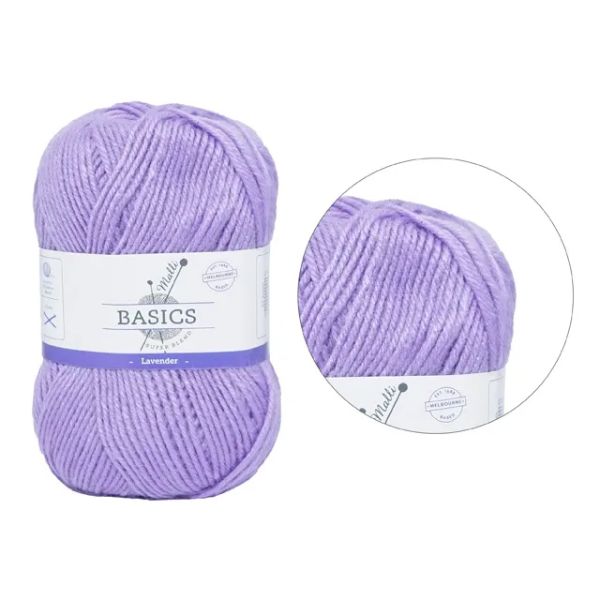 Lavender Basic Super Blend Yarn - 100g