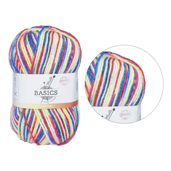 Multi Fruit Salad Basic Super Blend Yarn - 100g