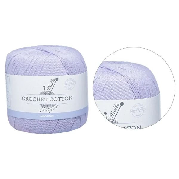 Lavender Super Strength Crochet Cotton Yarn - 50g