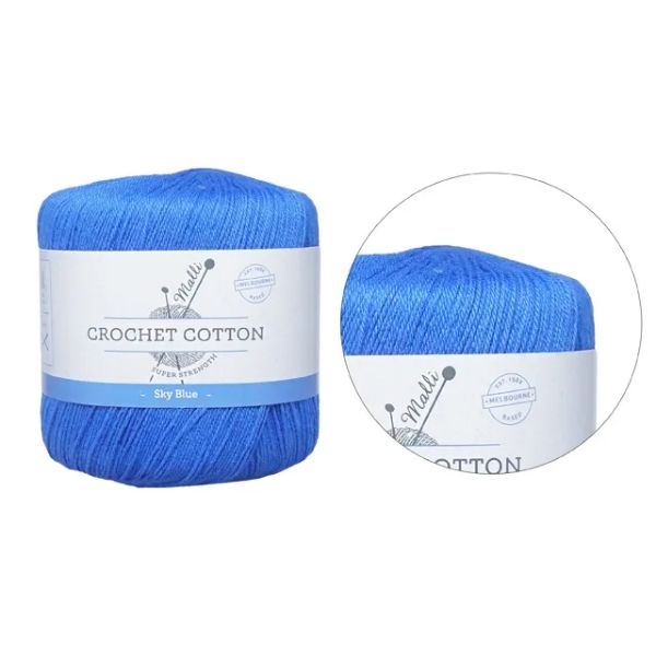 Sky Blue Strength Crochet Cotton Yarn - 50g