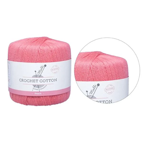 Peach Strength Crochet Cotton Yarn - 50g