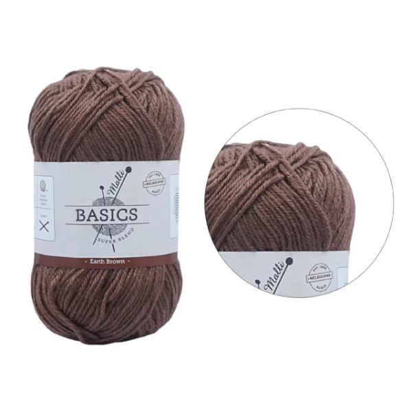 Super Blend Basic Earth Brown Yarn - 100g