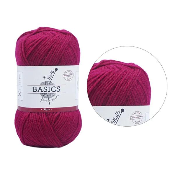 Super Blend Basic Plum Yarn - 100g