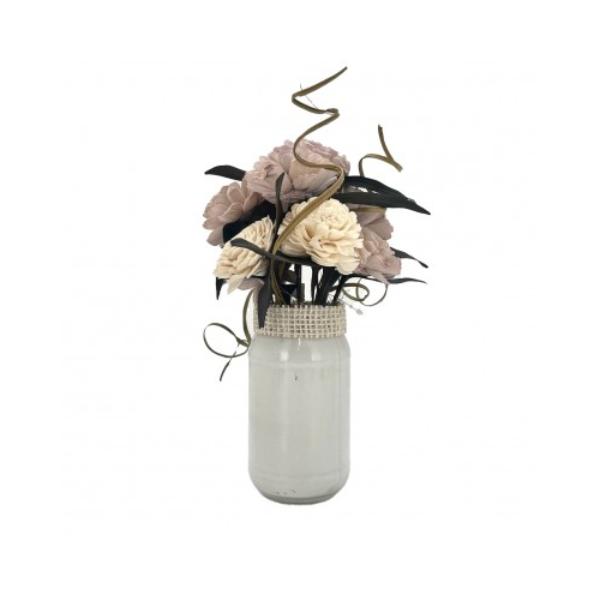 Flower Decor Glass Pot